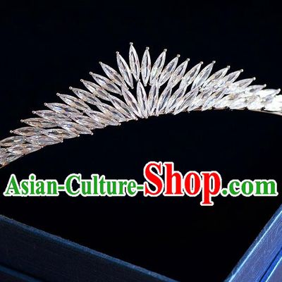 Traditional Jewelry Accessories, Palace Princess Bride Royal Crown, Wedding Hair Accessories, Baroco Style Crystal Headwear for Women