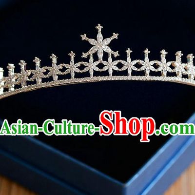 Traditional Jewelry Accessories, Palace Princess Bride Royal Crown, Wedding Hair Accessories, Baroco Style Crystal Stars Headwear for Women