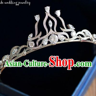 Traditional Jewelry Accessories, Palace Princess Bride Royal Crown, Wedding Hair Accessories, Baroco Style Crystal Headwear for Women