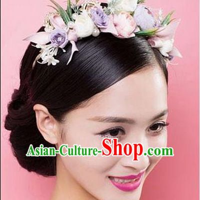 Traditional Jewelry Accessories, Princess Wedding Hair Accessories, Bride Wedding Hair Accessories, Baroco Style Flowers Headwear for Women