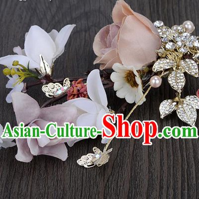 Traditional Jewelry Accessories, Princess Wedding Hair Accessories, Bride Wedding Hair Accessories, Baroco Style Flowers for Women