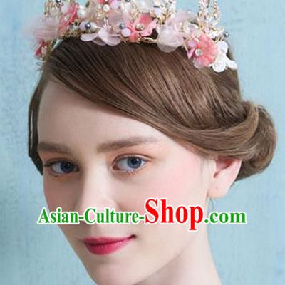 Traditional Jewelry Accessories, Princess Wedding Hair Accessories, Bride Wedding Hair Accessories, Baroco Style Flowers Crystal Headwear for Women
