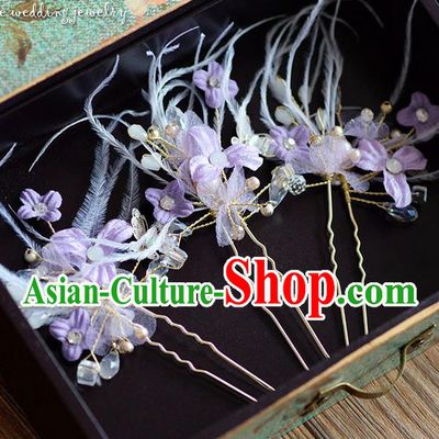 Traditional Jewelry Accessories, Princess Wedding Hair Accessories, Bride Wedding Hair Accessories, Baroco Style Feather Headwear for Women