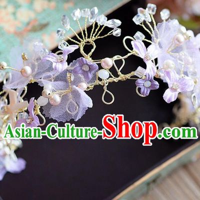 Traditional Jewelry Accessories, Princess Wedding Hair Accessories, Bride Wedding Hair Accessories, Baroco Style Flowers Crystal Headwear for Women