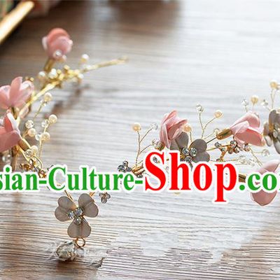 Traditional Jewelry Accessories, Princess Wedding Hair Accessories, Bride Wedding Hair Accessories, Baroco Style Flowers Headwear for Women