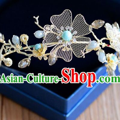 Traditional Jewelry Accessories, Princess Wedding Hair Accessories, Bride Wedding Hair Accessories, Baroco Style Flowers Headwear for Women