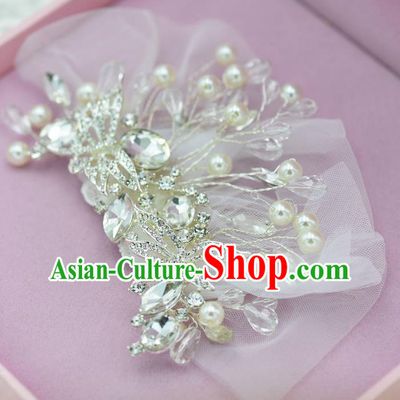 Traditional Jewelry Accessories, Princess Wedding Hair Accessories, Bride Wedding Hair Accessories, Baroco Style Pearl Headwear for Women