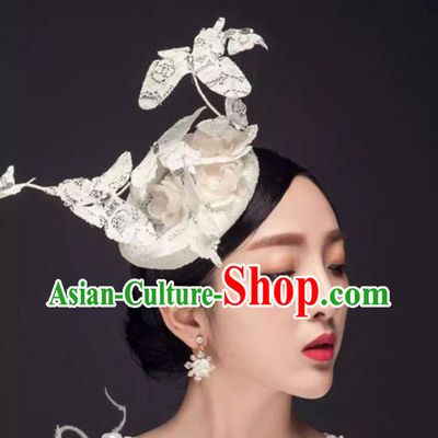 Traditional Jewelry Accessories, Princess Wedding Hair Accessories, Bride Wedding Hair Accessories, Baroco Style Lace Headwear for Women