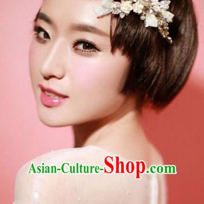 Traditional Jewelry Accessories, Princess Wedding Hair Accessories, Bride Wedding Hair Accessories, Baroco Style Crystal Pearl Headwear for Women