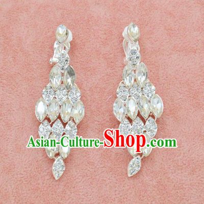 Traditional Wedding Jewelry Accessories, Palace Princess Bride Accessories, Wedding Earring, Baroco Style Earrings for Women