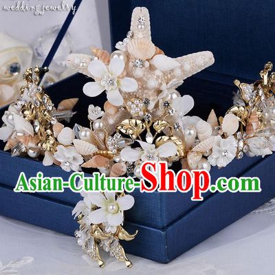 Traditional Jewelry Accessories, Palace Princess Bride Royal Crown, Engagement Royal Crown, Wedding Hair Accessories, Baroco Style Crystal Pearl Headwear for Women
