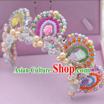 Traditional Jewelry Accessories, Palace Princess Bride Royal Crown, Engagement Royal Crown, Wedding Hair Accessories, Baroco Style Color Headwear for Women
