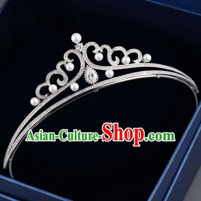 Traditional Jewelry Accessories, Palace Princess Bride Royal Crown, Engagement Royal Crown, Wedding Hair Accessories, Baroco Style Zircon Headwear for Women