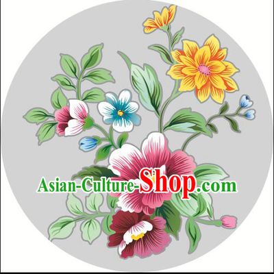 Chinese Classic Handmade Oiled Paper Umbrella Parasol Sunshade Chrysanthemum