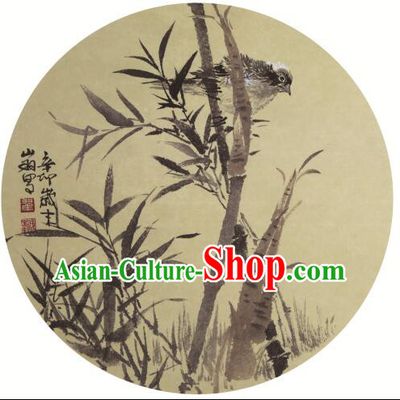 Chinese Painting Umbrella Handmade Oiled Paper Umbrella Parasol Sunshade Top Quality Dancing Bamboo