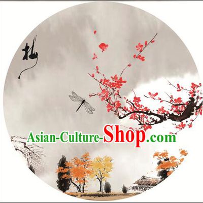 hinese Classic Handmade Oiled Paper Umbrella Chinese Ancient Handcraft Plum