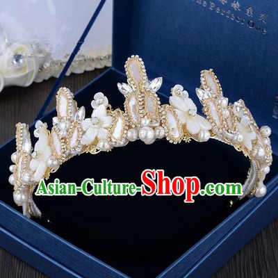 Traditional Jewelry Accessories, Palace Princess Bride Royal Crown, Engagement Royal Crown, Wedding Hair Accessories, Baroco Style Crystal Headwear for Women