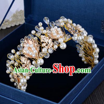 Traditional Jewelry Accessories, Palace Princess Bride Royal Crown, Engagement Royal Crown, Wedding Hair Accessories, Baroco Style Crystal Headwear for Women