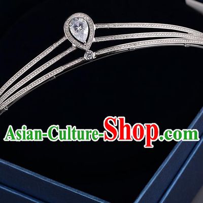 Traditional Jewelry Accessories, Palace Princess Bride Royal Crown, Engagement Royal Crown, Wedding Hair Accessories, Baroco Style Zircon Headwear for Women