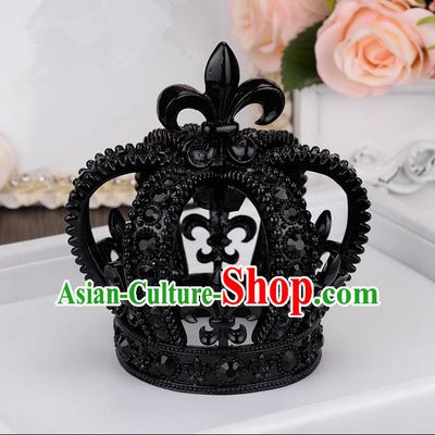 Traditional Jewelry Accessories, Palace Princess Bride Royal Crown, Imperial Retro Royal Crown, Wedding Hair Accessories, Baroco Style Headwear for Women
