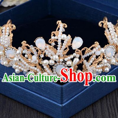 Traditional Jewelry Accessories, Palace Princess Bride Royal Crown, Imperial Royal Crown, Wedding Hair Accessories, Baroco Style Crystal for Headwear Women