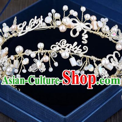 Traditional Jewelry Accessories, Princess Hair Accessories, Bride Wedding Hair Accessories, Headwear, Baroco Style Crystal Hair Claw for Women