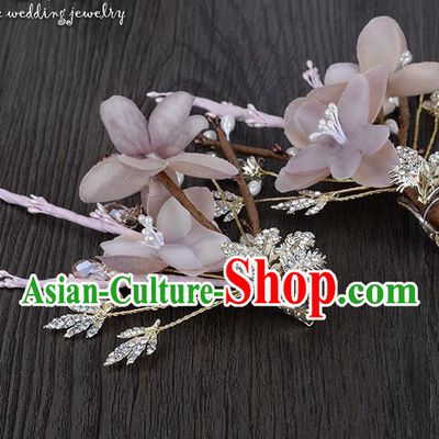 Traditional Jewelry Accessories, Princess Hair Accessories, Bride Wedding Hair Accessories, Headwear, Baroco Style Flowers Hair Claw for Women