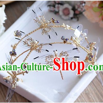Traditional Jewelry Accessories, Princess Hair Accessories, Bride Wedding Hair Accessories, Headwear, Baroco Style Crystal Hair Claw for Women