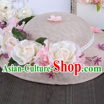 Traditional Jewelry Accessories, Princess Hair Accessories, Bride Wedding Hair Accessories, Hat, Baroco Style Hats for Women