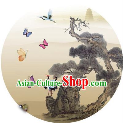 Chinese Classic Umbrella Parasol Sunshade Crane