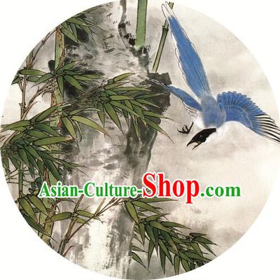 Chinese Classic Handmade Oiled Paper Umbrella Parasol Sunshade Bamboo