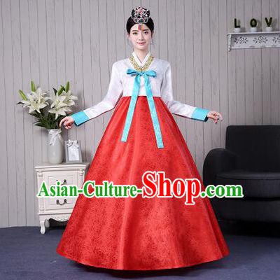 Korean Traditional Costumes Women Ancient Clothes Wedding Dress Full Dress Formal Attire Ceremonial Dress Court Stage Dancing
