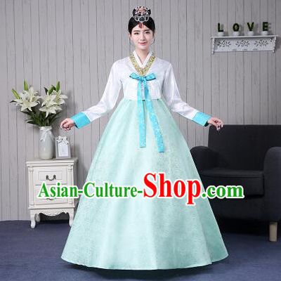 Korean Women Costumes Ancient Clothes Traditional Wedding Full Dress Formal Attire Ceremonial Clothes Court Stage Dancing