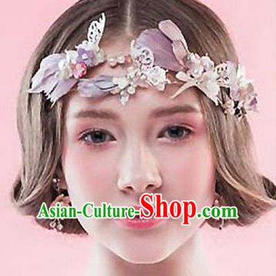 Traditional Jewelry Accessories, Princess Wedding Hair Accessories, Bride Wedding Hair Accessories, Headwear, Baroco Style Handmade Feather Hair Claw for Women