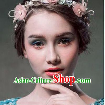 Traditional Jewelry Accessories, Princess Wedding Hair Accessories, Bride Wedding Hair Accessories, Headwear, Baroco Style Handmade Flowers Hair Claw for Women