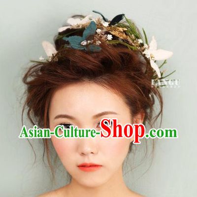 Traditional Jewelry Accessories, Princess Wedding Hair Accessories, Bride Wedding Hair Accessories, Headwear, Baroco Style Handmade Flowers Hair Claw for Women