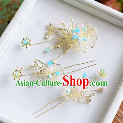 Traditional Jewelry Accessories, Princess Wedding Hair Accessories, Bride Wedding Hair Accessories, Headwear, Baroco Style Handmade Crystal Flowers Hair Claw for Women
