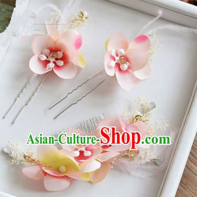 Traditional Jewelry Accessories, Princess Wedding Hair Accessories, Bride Wedding Hair Accessories, Headwear, Baroco Style Handmade Crystal Flowers Hair Claw for Women