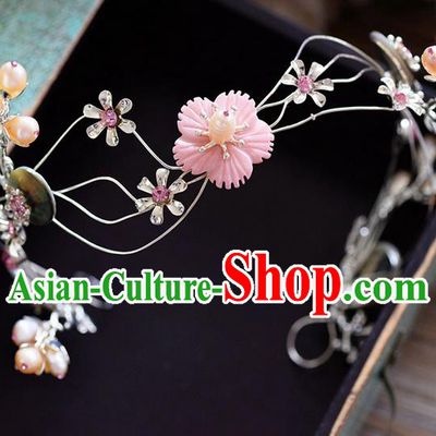 Traditional Jewelry Accessories, Princess Wedding Hair Accessories, Bride Wedding Hair Accessories, Headwear, Baroco Style Handmade Crystal Flowers Hair Claw for Women