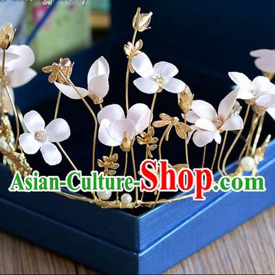 Traditional Jewelry Accessories, Princess Wedding Hair Accessories, Bride Wedding Hair Accessories, Headwear, Baroco Style Handmade Crystal Flowers Hair Claw for Women