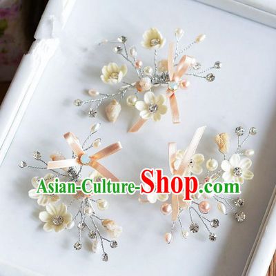 Traditional Jewelry Accessories, Princess Wedding Hair Accessories, Bride Wedding Hair Accessories, Headwear, Baroco Style Handmade Crystal Flowers Hair Claw for Women