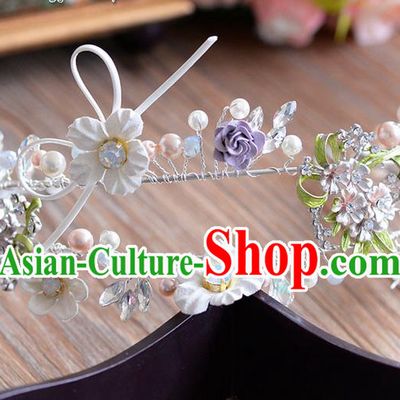 Traditional Jewelry Accessories, Princess Wedding Hair Accessories, Bride Wedding Hair Accessories, Headwear, Baroco Style Handmade Crystal Hair Claw for Women