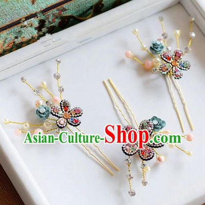 Traditional Jewelry Accessories, Princess Wedding Hair Accessories, China Bride Wedding Hair Accessories, Headwear, Baroco Style Handmade Crystal Hair Claw for Women