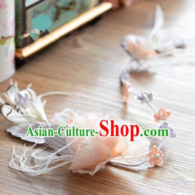 Traditional Jewelry Accessories, Princess Wedding Hair Accessories, Bride Wedding Hair Accessories, Headwear, Baroco Style Handmade Feather Flowers Hair Claw for Women