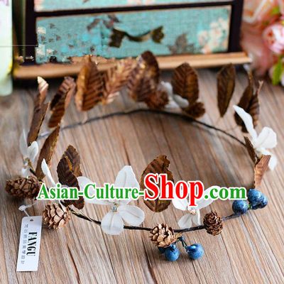 Traditional Jewelry Accessories, Princess Wedding Hair Accessories, Bride Wedding Hair Accessories, Headwear, Baroco Style Handmade Flowers Hair Claw for Women