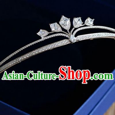 Traditional Jewelry Accessories, Palace Princess Bride Royal Crown, Engagement Royal Crown, Wedding Hair Accessories, Baroco Style Zircon Headwear for Women