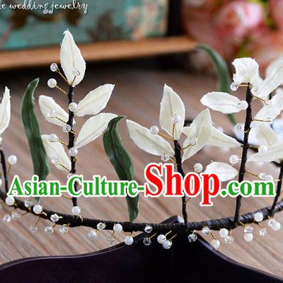 Traditional Jewelry Accessories, Palace Princess Bride Royal Crown, Engagement Royal Crown, Wedding Hair Accessories, Baroco Style Crystal Flowers Headwear for Women
