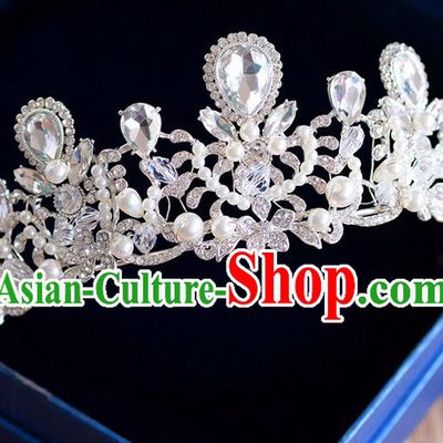 Traditional Jewelry Accessories, Palace Princess Bride Royal Crown, Engagement Royal Crown, Wedding Hair Accessories, Baroco Style Crystal Headwear for Women