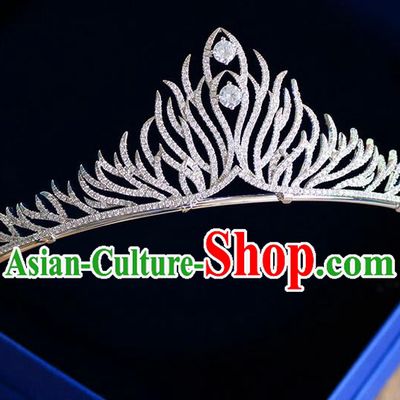 Traditional Jewelry Accessories, Palace Princess Bride Royal Crown, Engagement Royal Crown, Wedding Hair Accessories, Baroco Style Crystal Zircon Headwear for Women
