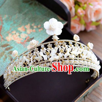Traditional Jewelry Accessories, Palace Princess Bride Royal Crown, Engagement Royal Crown, Wedding Hair Accessories, Baroco Style Headwear for Women